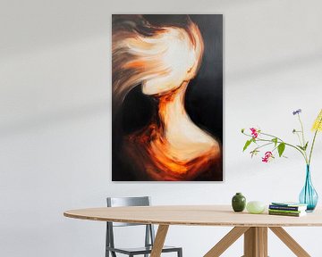 Faceless in motion - abstract art by Poster Art Shop