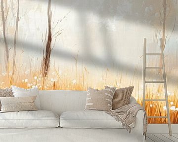 Autumn landscape in the fog by Poster Art Shop