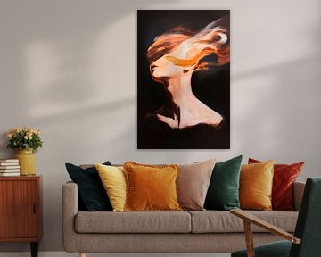 Artistic portrait in motion by Poster Art Shop