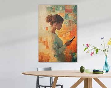 Inspirierende Leserin - Play of colours by Poster Art Shop