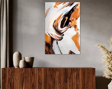 Creative play of colours in earth tones by Poster Art Shop