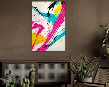 Creatieve kleurspatten - abstract en levendig van Poster Art Shop