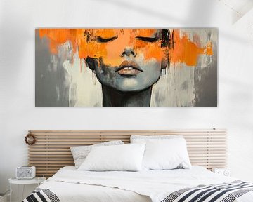 Artistieke gezichtsuitdrukking - Abstract van Poster Art Shop