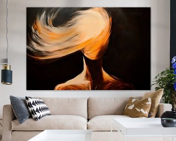 Artistic hair movement - Abstract by Poster Art Shop