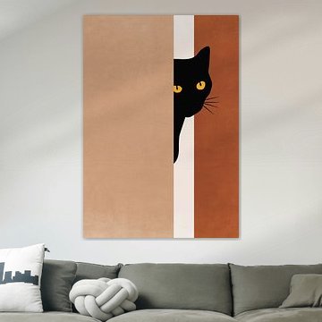 Neugieriges Kätzchen, boheimai slijl. von Bianca van Dijk