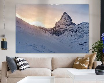 Matterhorn op een winteravond van Jan Schuler