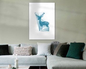 Stately deer by Low Poly