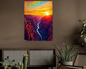 Grand Canyon Zonsondergang van MIROKU