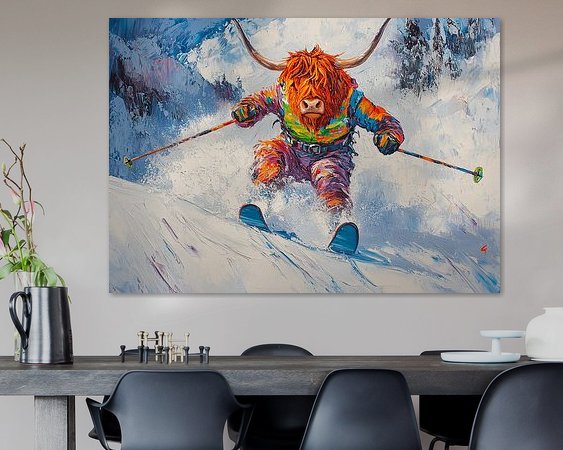 Example of the artwork in a room