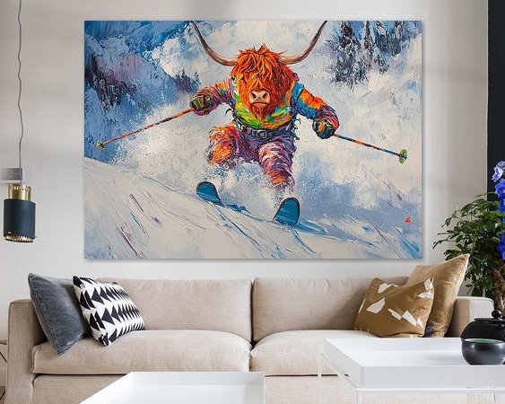 Example of the artwork in a room