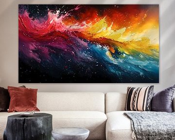 Acryl in een abstracte vorm met nieuwste ai modellen van Harry Stok