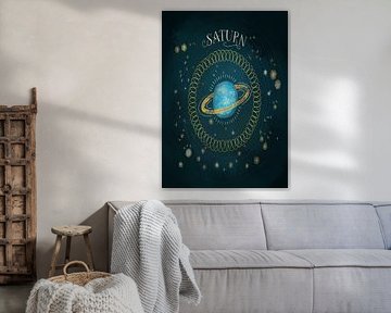 Illustratie planeet Saturnus