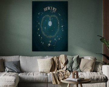 Mercurius Planeet Illustratie