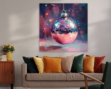 Kerstbal | Rode Kerstbal van De Mooiste Kunst