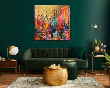 Garden Delight Abstract van Abstract Schilderij