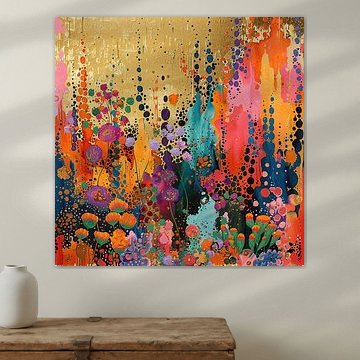 Garden Delight Abstract van Abstract Schilderij