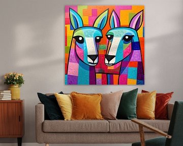 Painting Colourful Donkeys | Whispers in Colour Palette by ARTEO Paintings