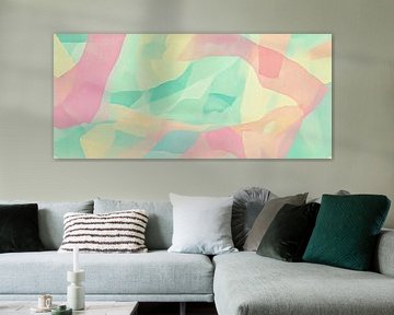 Pastelgolven | Abstracte Pastelkleurige Golven van Modern Collection