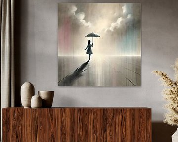 Girl Umbrella van FoXo Art