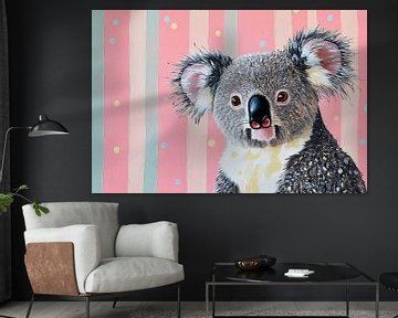 Koala Schilderij | Vrolijke Koala Kunst van De Mooiste Kunst