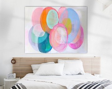 Modern abstracte ronde figuren van Zen en Meer