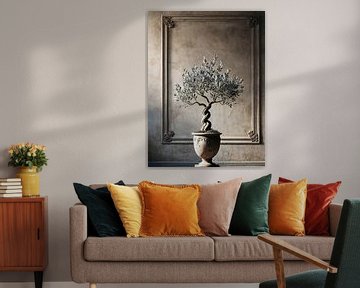 Italiaanse olijfboom in pot in een oude Italiaanse villa van Colors of Spring