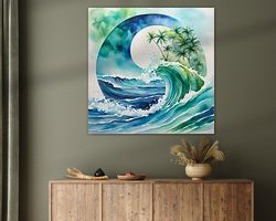 Example of the artwork in a room