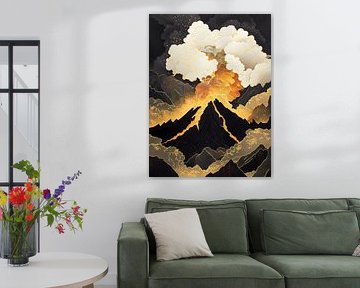 Black Gold Volcano by haroulita