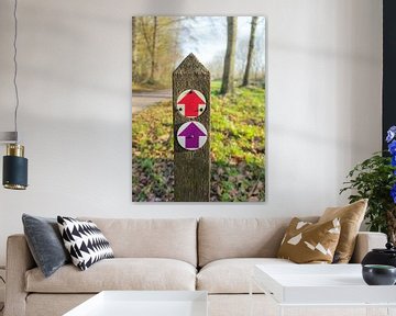 Wandelroutepaaltje van MMFoto