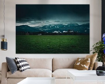 Uitzicht op de Alpen van Li-Bro