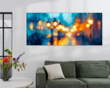 Raindrops and lights - Blurred by Poster Art Shop