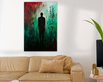 Shadow play in a mist of colour by Poster Art Shop