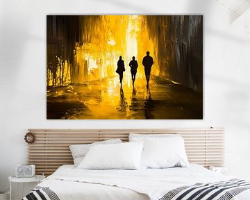 Shadows in a golden alley by Poster Art Shop