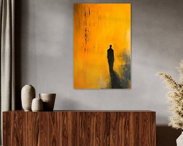 Jeu d'ombres dans les tons dorés sur Poster Art Shop