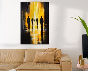 Silhouettes in radiant light by Poster Art Shop