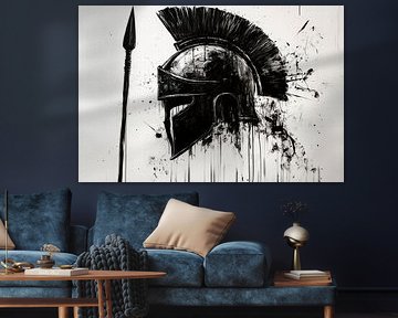 Spartan helmet - Expressive design by Poster Art Shop