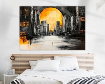Stedelijke schemering - lichtgevende contrasten van Poster Art Shop
