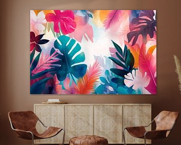 Plantes tropicales - Des couleurs vives sur Poster Art Shop