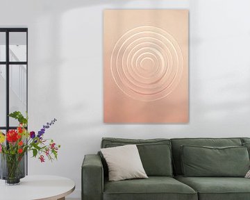 Abstract art warm and cozy sunrise