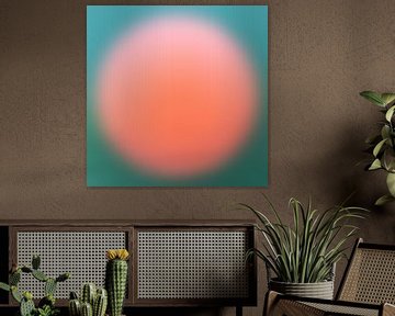 TW Living - Abstract art HANNA Retro jaren 70 GREEN by TW living