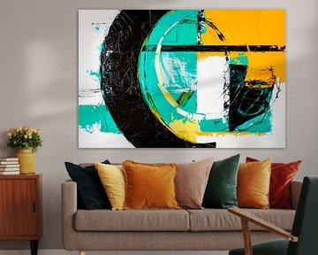 Abstract colour composition - Modern Art by Poster Art Shop