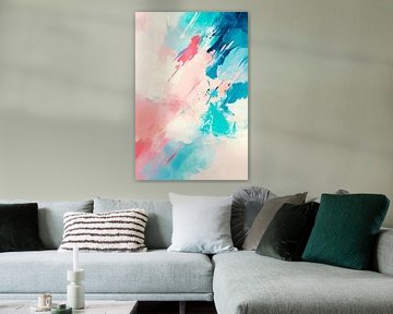Abstract colour explosion - pastel colours by Poster Art Shop