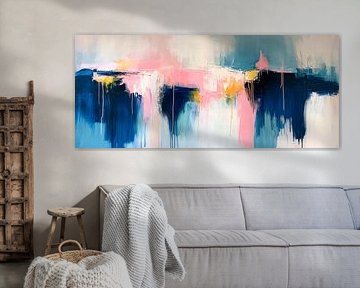 Abstracte kleurenexplosie - Harmonisch van Poster Art Shop