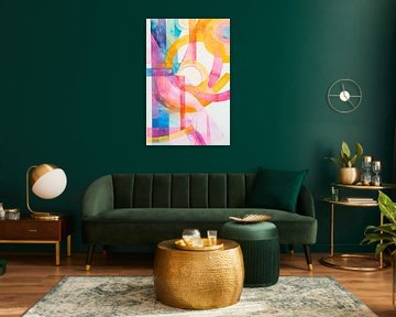Abstract colour composition art by Poster Art Shop