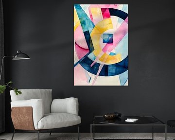 Abstract colour composition in watercolour by Poster Art Shop