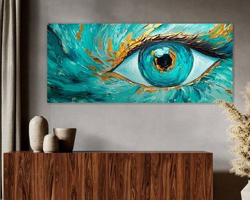 Eye in pastel colours - rich in detail by Poster Art Shop