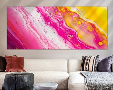 Colourful acrylic fusion - dynamic and modern by Poster Art Shop