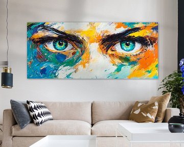 Kleurrijke ogen in abstract - Kunstzinnige blik van Poster Art Shop