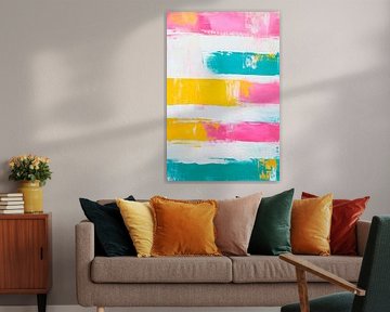 Colourful colour structures - abstract and fresh by Poster Art Shop