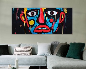 Colourful face mask - Expressive by Poster Art Shop